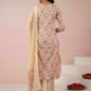 Janasya Beige Cambric Ethnic Motifs Kurta,Bottom & Dupatta | Swadesiicart