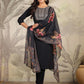 Janasya Dark Chanderi Yoke Embroidery Straight Kurta Set | Swadesiicart