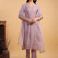 Janasya Light Chanderi Solid Straight Kurta Set | Swadesiicart