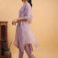 Janasya Light Chanderi Solid Straight Kurta Set | Swadesiicart