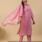 Janasya Light Cotton Blend Solid Straight Kurta Set | Swadesiicart
