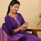 Janasya Bright Cotton Blend Solid Straight Kurta Set | Swadesiicart