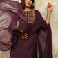 Janasya Dark Cotton Blend Yoke Embroidery Straight Kurta Set | Swadesiicart