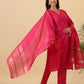 Janasya Bright Cotton Blend Solid Straight Kurta Set | Swadesiicart