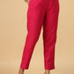 Janasya Bright Cotton Blend Solid Straight Kurta Set | Swadesiicart
