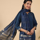 Janasya Dark Cotton Blend Solid Straight Kurta Set | Swadesiicart