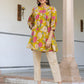 Janasya Bright Cotton Floral A-Line Tunic | Swadesiicart