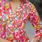 Janasya Bright Cotton Floral A-Line Tunic | Swadesiicart