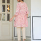 Janasya Light Georgette Floral Gathering Tunic | Swadesiicart
