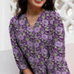 Janasya Dark Georgette Floral A-Line Tunic | Swadesiicart