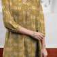 Janasya Dark Georgette Floral A-Line Tunic | Swadesiicart