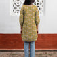 Janasya Dark Georgette Floral A-Line Tunic | Swadesiicart