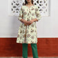 Janasya Light Cotton Floral A-Line Tunic | Swadesiicart