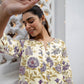 Janasya Light Cotton Floral A-Line Tunic | Swadesiicart