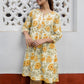Janasya Light Cotton Floral A-Line Tunic | Swadesiicart