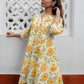 Janasya Light Cotton Floral A-Line Tunic | Swadesiicart