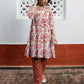 Janasya Light Cotton Floral A-Line Tunic | Swadesiicart