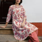Janasya Light Cotton Floral A-Line Tunic | Swadesiicart