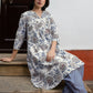 Janasya Light Cotton Floral A-Line Tunic | Swadesiicart