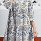 Janasya Light Cotton Floral A-Line Tunic | Swadesiicart