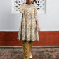 Janasya Light Cotton Floral A-Line Tunic | Swadesiicart