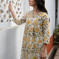 Janasya Light Cotton Floral A-Line Tunic | Swadesiicart
