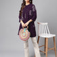 Janasya Bright Cotton Floral A-Line Tunic | Swadesiicart