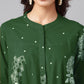 Janasya Bright Cotton Floral Flared Tunic | Swadesiicart