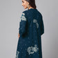 Janasya Bright Cotton Floral Flared Tunic | Swadesiicart