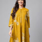 Janasya Bright Cotton Floral Flared Tunic | Swadesiicart