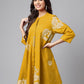 Janasya Bright Cotton Floral Flared Tunic | Swadesiicart