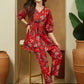 Janasya Bright Cotton Floral Peplum Top & Bottom Set | Swadesiicart