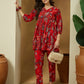 Janasya Bright Cotton Floral Peplum Top & Bottom Set | Swadesiicart
