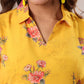 Janasya Bright Georgette Floral A-Line Dress | Swadesiicart