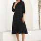 Janasya Dark Rayon Solid A-Line DRESS | Swadesiicart
