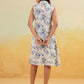 Janasya Light Cotton Floral A-Line Dress | Swadesiicart