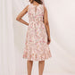 Janasya Light Cotton Floral A-Line Dress | Swadesiicart