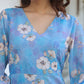 Janasya Light Georgette Floral A-Line Dress | Swadesiicart