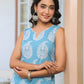 Janasya Light Cotton Ethnic Motifs Straight Kurta Set | Swadesiicart