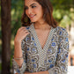 Janasya Light Cotton Floral Straight Kurta Set | Swadesiicart