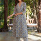 Janasya Light Cotton Floral Straight Kurta Set | Swadesiicart