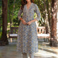 Janasya Light Cotton Floral Straight Kurta Set | Swadesiicart