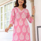 Janasya Light Cotton Ethnic Motifs Straight Kurta Set | Swadesiicart