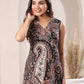 Janasya Dark Cotton Paisley Straight Kurta Set | Swadesiicart