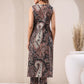 Janasya Dark Cotton Paisley Straight Kurta Set | Swadesiicart