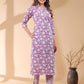 Janasya Light Cotton Floral Straight Kurta Set | Swadesiicart