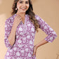 Janasya Light Cotton Floral Straight Kurta Set | Swadesiicart