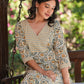 Janasya Light Cotton Floral Straight Kurta Set | Swadesiicart