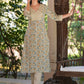 Janasya Light Cotton Floral Straight Kurta Set | Swadesiicart