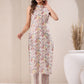 Janasya Light Cotton Floral Straight Kurta Set | Swadesiicart